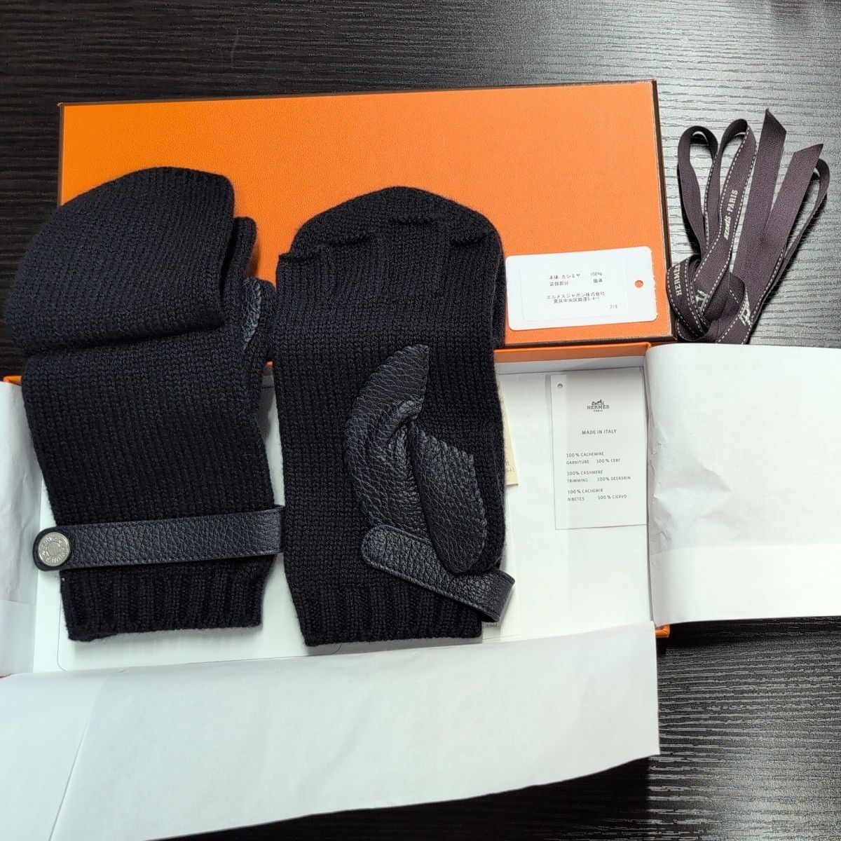 新品未使用品 HERMES カシミヤ 手袋 鹿革 5本指 新品未使用品 HERMES カシミヤ手袋 5本指|Yahoo!フリマ(旧