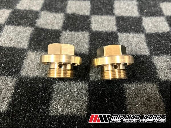 CR キャブレター 真鍮 ドレンボルト 2個セット Z750T Z400T Z250FT Z400B CB400T CB400N