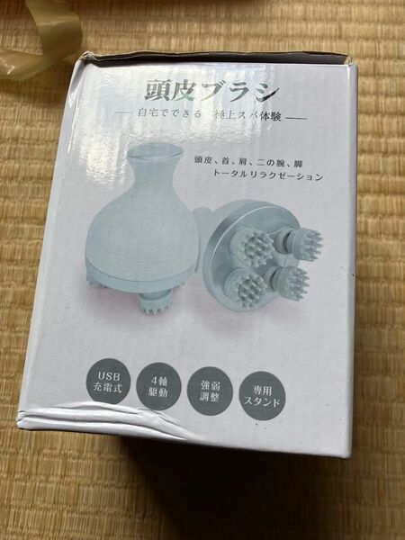 頭皮ブラシ USB充電式 ヘッドスパ