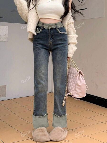 ジーンズ デニムパンツ ストレート ストレッチ