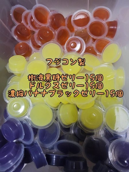 フジコン製 フジコン製 昆虫ゼリー3種 計45個 樹液黒糖ゼリー ドルクスゼリー 濃縮バナナブラックゼリー オオクワ クワガタ カブトムシ