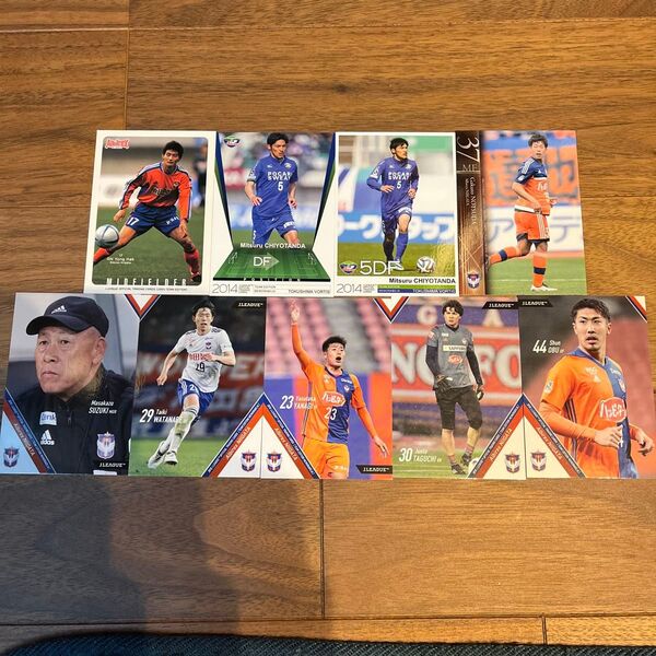 サッカーカード アルビレックス新潟在籍経験選手・監督 9枚セット