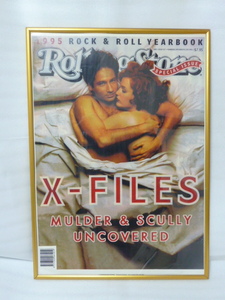  large size poster X file X-FILESma- dozen ka Lee [ total length 86cm]1995 ROCK&ROLL YEARBOOK ROLLING STONE