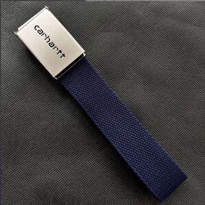 Carhartt カーハート ガチャベルト ネイビー クリップベルトクローム