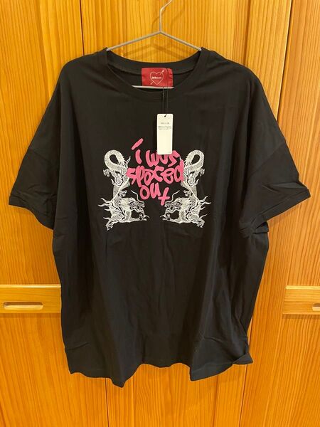 オーバーサイズTシャツ ジェイミーエーエヌケー 黒 M