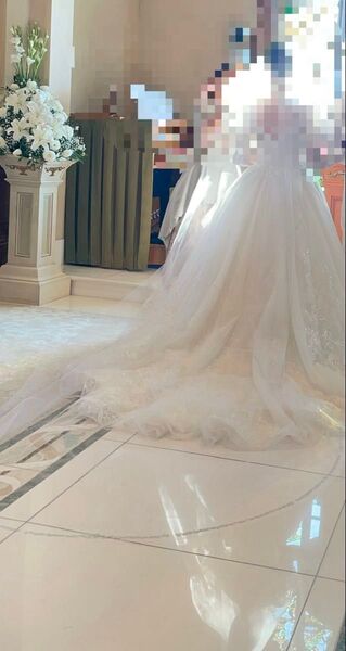 ミラコスタ フェアリーテイル ウエディング ロングベール 結婚式