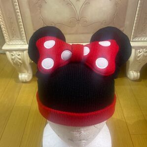 ディズニー ミニーマウス ニットキャップ ファンキャップ ディズニーリゾート