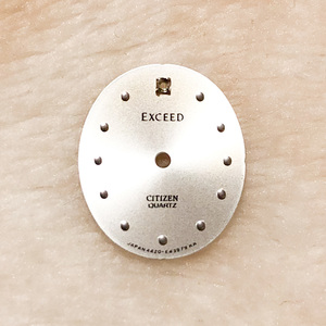 【時計●部品 Citizen(シチズン) 文字盤 Exceed 4420-E43979 KA 銀×銀／新古不明(2079)】