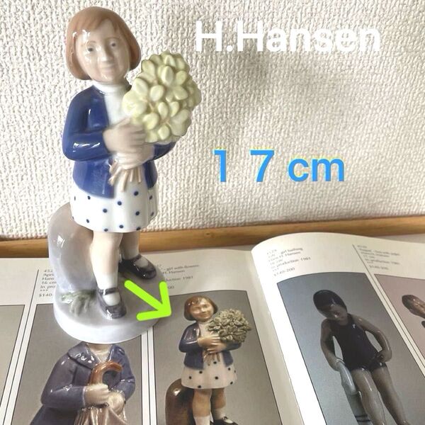 □May'-girl with flower□1981年□Hans.Hansen□17cm◇ROYAL Copenhagen◇