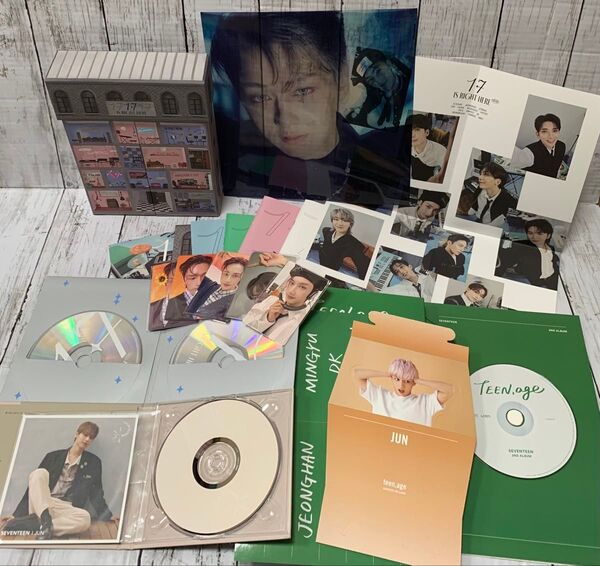 SEVENTEEN CD3種 トレカ ポスター レイヤードカード JUN