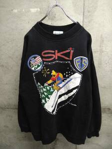 90s vintage sweat L ski fiorelle スウェット トレーナー レア 希少 古着 vintage ヴィンテージ ビンテージ レトロ