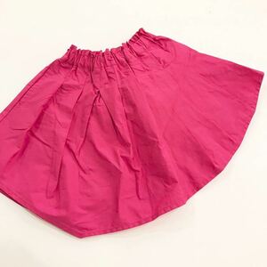 【新品未使用】BLUEU AZUR ブルーアズール スカート 変形 ピンク 個性的 キッズ 80cm ボルドー　フィッシュテール