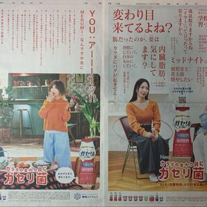 MEGUMI YOU 読売新聞全面広告2種
