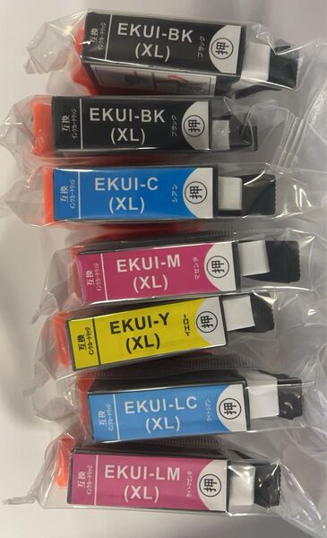KUI-6CL-L 増量 7個自由選択 エプソン 用 互換 インクカードリッジ
