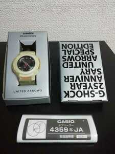 美品!!!限定モデル♪UNITED ARROWS SPECIAL EDITION☆25TH ANNIVERSARY＊AWG-525UNJ-7AJR♪電波ソーラー