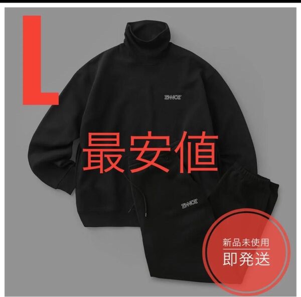 エンノイ TURTLENECK SWEAT SET UP 黒 L セットアップ