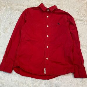 L.O.G.G H&M 【140】 シャツ 赤 レッド ワンポイント 刺繍 子ども服 キッズ