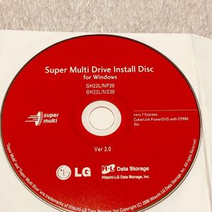 LG スーパーマルチドライブインストールディスク Windows用