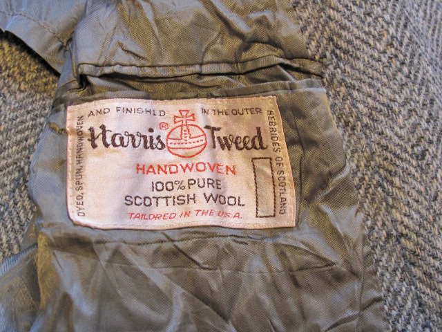 ◇美品 70'sビンテージ Harris Tweed ハリスツイード ヘリンボーン織