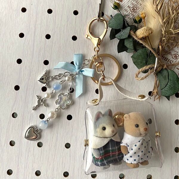 20【シルバニア】赤ちゃんおでかけポーチ 持ち運び キーホルダー