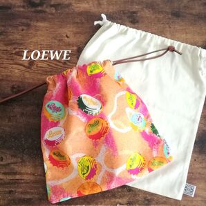 LOEWE ロエベ ドローストリング ポーチ 巾着バッグ