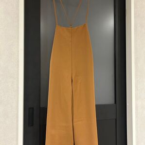 ストラップ付きワイドパンツサロペットGU