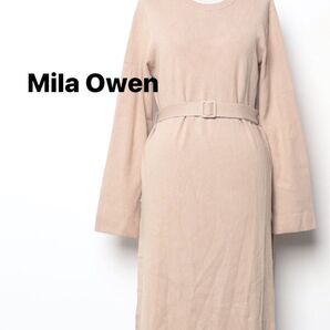 【Mila Owen】 サイドスリットニットワンピース