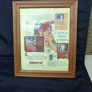 Disney Peter Pan Admiral ポスター 額縁付 ピーターパン ディズニー 36cm×28.5cm の画像4