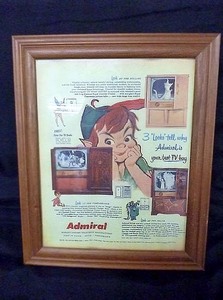 Disney Peter Pan Admiral poster picture frame attaching Peter Pan Disney 36cm×28.5cm