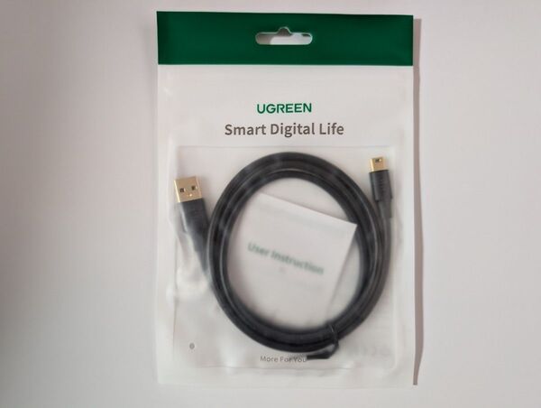 USB2.0Aオス-miniBオスケーブル UGREEN