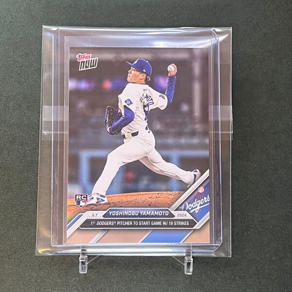 167【新品スリーブ&ローダー入り】山本由伸 ドジャース史上初!2024 Topps now #167