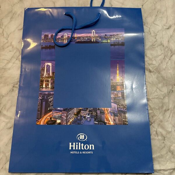 非売品 ヒルトン Hilton ショッパー 紙袋 ホテル 特大
