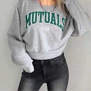 【GYDA】MUTUALSショートスウェットトップス