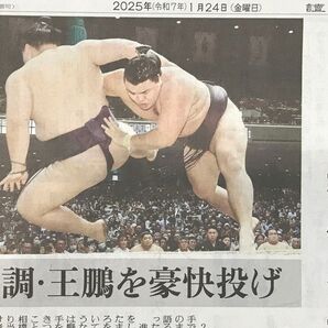 読売新聞 2025.1/24号 16p 霧島/王鵬/大相撲/力士