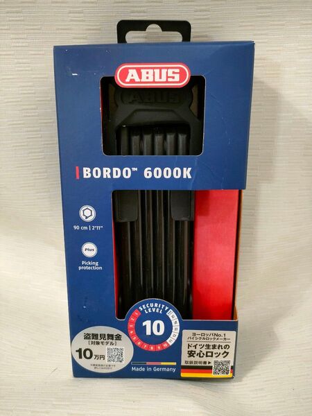 ABUS アバス BORDO 6100K ボルド セキュリティレベル10 6000K/90 BK SH BORDO