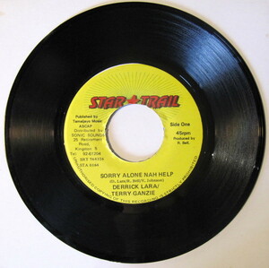 #513【Reggae】Sorry Alone Nah Help - Derrick Lara & Terry Ganzie /7”/Star Trail