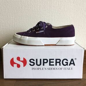 新品未使用 SUPERGA スペルガ 定番2750型 スウェードスニーカー ローカット パープル 36サイズ