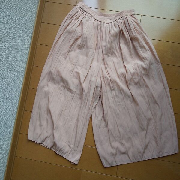 ユニクロ 140cm ワイドパンツ ピンク