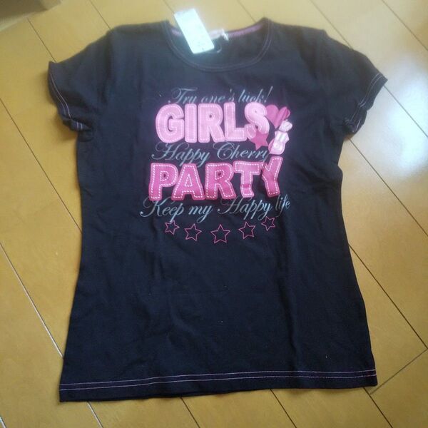 【新品】160cm 半袖Tシャツ 黒