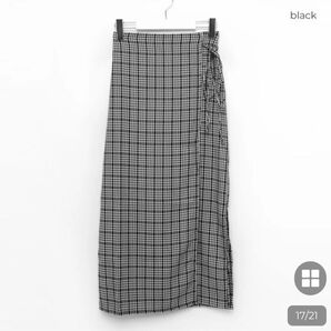 チェックラップ スカート