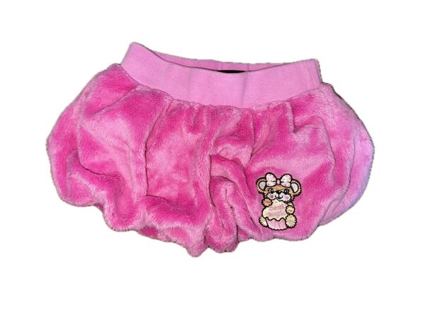 アースマジック かぼちゃパンツ カボパン もこもこ ピンク 冬 ショートパンツ シルキーファーカボチャパンツ マーフィーちゃん