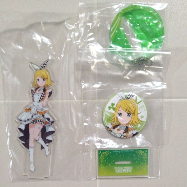 セガ ラッキーくじ 鏡音リン アクスタ 缶バッジ セット プロセカ