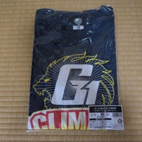 新日本プロレス G1 CLIMAX 34 大会記念 ドライTシャツ ネイビー XLサイズ