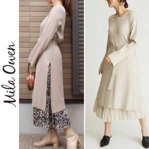 Mila Owen スカートレイヤードニットワンピース+おまけあり
