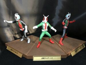  gashapon HG размер Kamen Rider 1 номер &2 номер &V3 три человек rider фигурка Gacha Gacha Capsule игрушка Shokugan спецэффекты камень no лес восток .