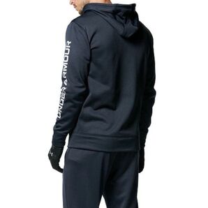 アンダーアーマー UAアーマーフリース バーロゴ フルジップ フ―ディー パーカー 1375509-001 メンズ
