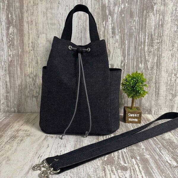 hubボンサック【倉敷帆布×岡山デニム】