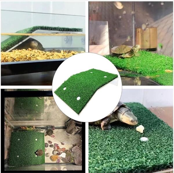 人工芝 亀 かめ 浮島 甲羅干し 飼育 アクアリウム 水槽 ペット 爬虫類