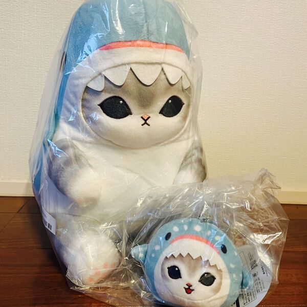 mofusand モフサンド 海の生き物にゃん ジンベイザメにゃん BIGぬいぐるみ おかおマスコット セット