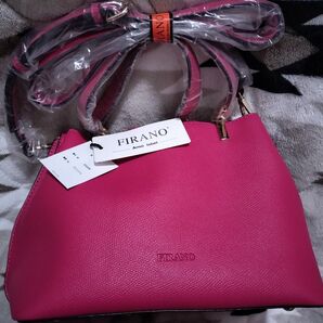 タイムセール価格 FIRANO フィラノ バッグ ショルダーバッグ ハンドバッグ レディース お洒落 おしゃれ新品 真っピンク